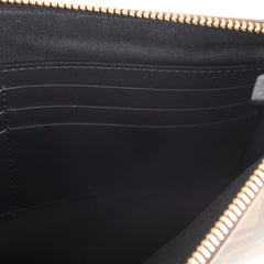 Fendi Zucca Brown Coated Canvas Clutch
