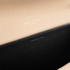 Saint Laurent Uptown Envelope Leather Clutch Bag