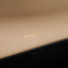 Saint Laurent Uptown Envelope Leather Clutch Bag