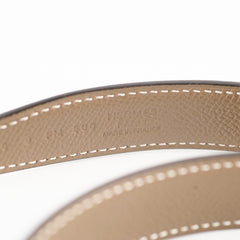 Hermes Constance Reversible Belt Size 75cm Black/Etoupe