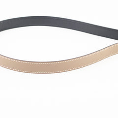 Hermes Constance Reversible Belt Size 75cm Black/Etoupe