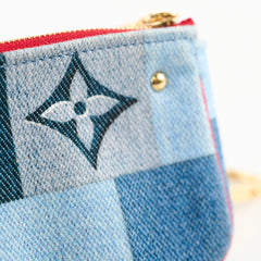 Louis Vuitton Monogram Patchwork Denim Micro Pochette