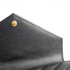 Saint Laurent Cassandre Matelasse Long Wallet Black