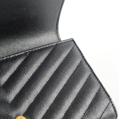 Saint Laurent Cassandre Matelasse Long Wallet Black