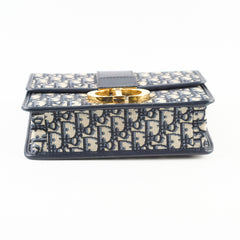 Christian Dior Montaigne 30 Navy Oblique