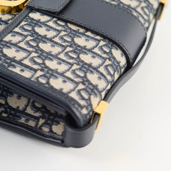 Christian Dior Montaigne 30 Navy Oblique