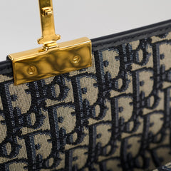 Christian Dior Montaigne 30 Navy Oblique