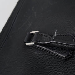 Prada Men's Saffiano Briefcase Black