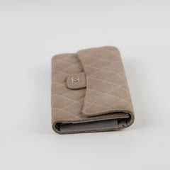 Chanel Long Wallet Grey