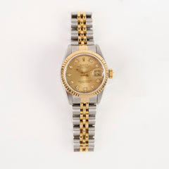 Rolex Datejust 26mm Two Toned with Diamonds Dial Watch