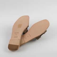 Hermes Oran Sandals Etoupe - Size 39.5