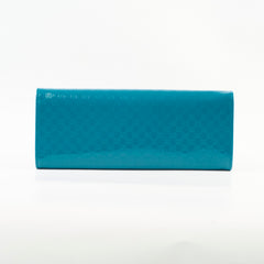 Gucci Micro Guccissima Patent Leather Green Broadway Clutch
