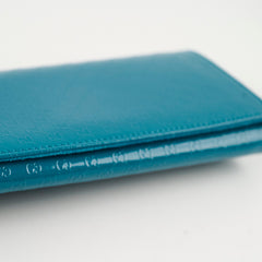 Gucci Micro Guccissima Patent Leather Green Broadway Clutch