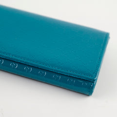 Gucci Micro Guccissima Patent Leather Green Broadway Clutch