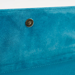 Gucci Micro Guccissima Patent Leather Green Broadway Clutch