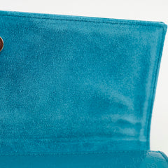 Gucci Micro Guccissima Patent Leather Green Broadway Clutch