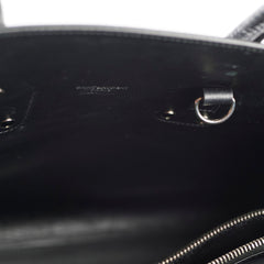 Saint Laurent Medium Sac De Jour Croc Embossed Black