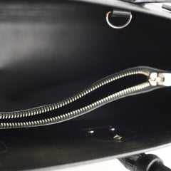 Saint Laurent Medium Sac De Jour Croc Embossed Black