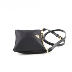 Prada Nylon Shoulder Bag Black / Saffiano