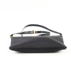 Prada Nylon Shoulder Bag Black / Saffiano