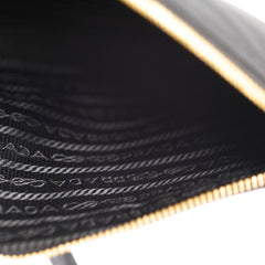 Prada Nylon Shoulder Bag Black / Saffiano