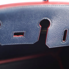 Hermes Birkin Contour 25 Epsom Bleu Indigo - Stamp X