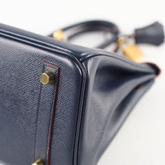 Hermes Birkin Contour 25 Epsom Bleu Indigo - Stamp X