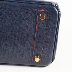 Hermes Birkin Contour 25 Epsom Bleu Indigo - Stamp X