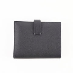 Hermes Bearn Compact Wallet Veau Madame Black - Stamp W