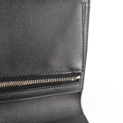 Hermes Bearn Compact Wallet Veau Madame Black - Stamp W