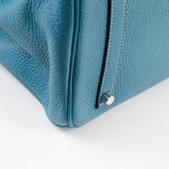 Hermes Birkin 35 Clemence Blue Jean - Stamp O Square