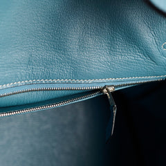Hermes Birkin 35 Clemence Blue Jean - Stamp O Square