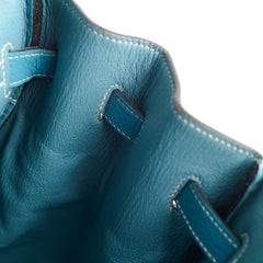 Hermes Birkin 35 Clemence Blue Jean - Stamp O Square