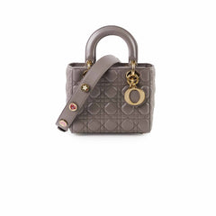 Dior Lady Dior Small ABC Lambskin Grey