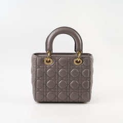 Dior Lady Dior Small ABC Lambskin Grey