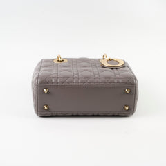 Dior Lady Dior Small ABC Lambskin Grey