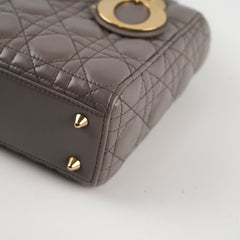 Dior Lady Dior Small ABC Lambskin Grey