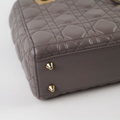 Dior Lady Dior Small ABC Lambskin Grey
