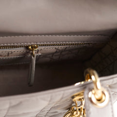 Dior Lady Dior Small ABC Lambskin Grey