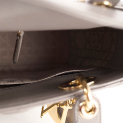 Dior Lady Dior Small ABC Lambskin Grey