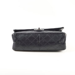 Chanel 226 Medium Black Calfskin Flap