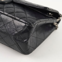 Chanel 226 Medium Black Calfskin Flap