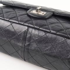 Chanel 226 Medium Black Calfskin Flap