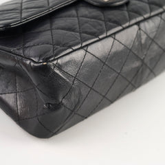 Chanel 226 Medium Black Calfskin Flap