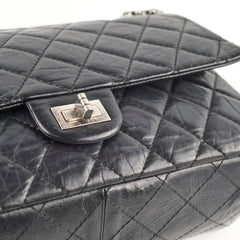 Chanel 226 Medium Black Calfskin Flap