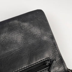 Chanel 226 Medium Black Calfskin Flap