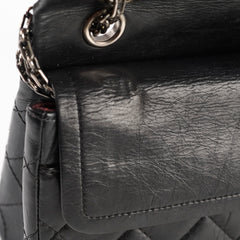Chanel 226 Medium Black Calfskin Flap