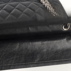 Chanel 226 Medium Black Calfskin Flap