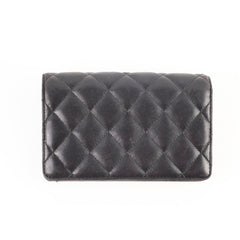 Chanel Lambskin Bi-Fold Wallet Black