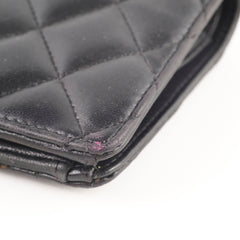 Chanel Lambskin Bi-Fold Wallet Black